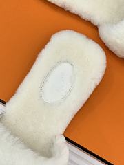 Bagsaaa Giulia sandal white shearling - 3