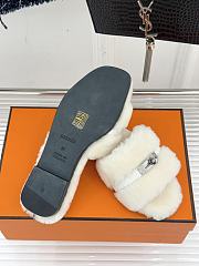 Bagsaaa Giulia sandal white shearling - 2