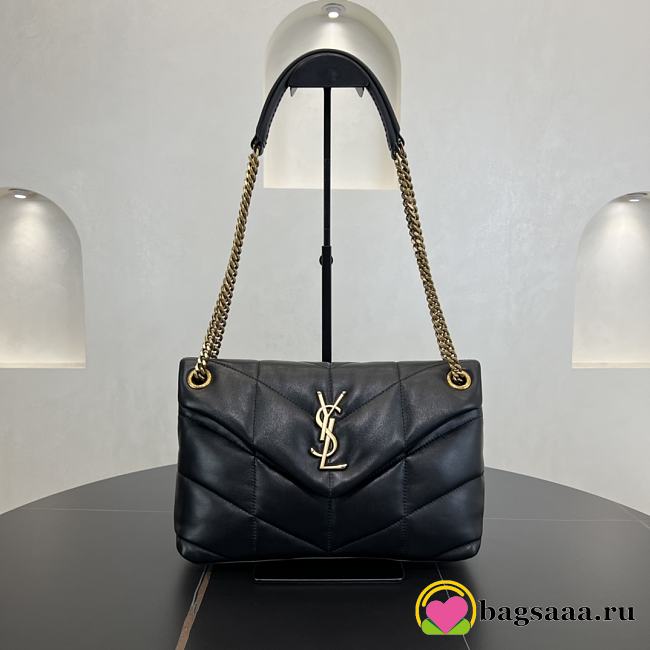 Bagsaaa YSL Puffer Small in Nappa leather 577476 black & gold - 29cm - 1