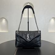 Bagsaaa YSL Puffer Small in Nappa leather 577476 black & silver - 29cm - 1