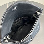 Bagsaaa YSL Puffer Small in Nappa leather 577476 black & silver - 29cm - 3