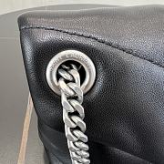 Bagsaaa YSL Puffer Small in Nappa leather 577476 black & silver - 29cm - 2