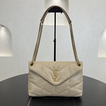 Bagsaaa YSL Puffer Small in Nappa leather 577476 beige - 29cm