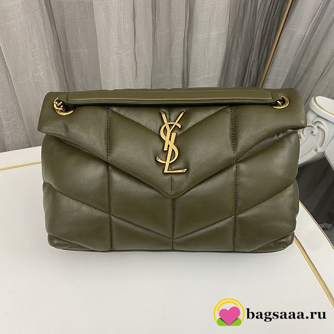 Bagsaaa YSL Puffer Small in Nappa leather 577476 green - 29cm - 1