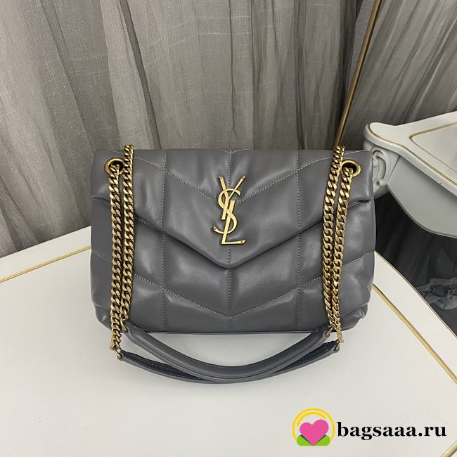 Bagsaaa YSL Puffer Small in Nappa leather 577476 gray - 29cm - 1