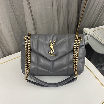 Bagsaaa YSL Puffer Small in Nappa leather 577476 gray - 29cm