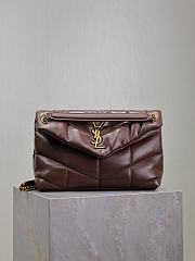 Bagsaaa YSL Puffer Small in Nappa leather 577476 dark brown - 29cm - 1