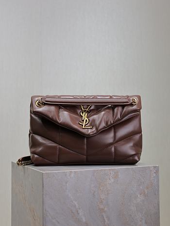 Bagsaaa YSL Puffer Small in Nappa leather 577476 dark brown - 29cm