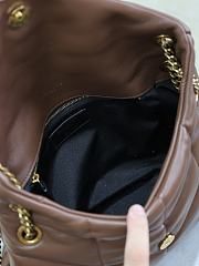 Bagsaaa YSL Puffer Small in Nappa leather 577476 dark brown - 29cm - 3