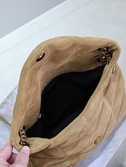 Bagsaaa YSL Puffer Small in Nappa leather 577476 brown suede - 29cm - 4