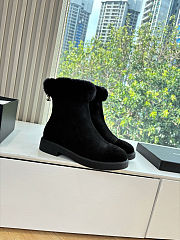 Bagsaaa Chanel Shearling Short Boots black - 1