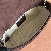 Bagsaaa Gucci GG Marmont mini shoulder bag 841290 dark brown - 17cm - 2