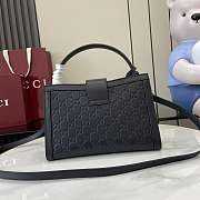 Bagsaaa Gucci Padlock medium top handle bag 838992 black - 25.5cm - 5