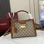 Bagsaaa Gucci Padlock medium top handle bag 838992 brown - 25.5cm - 1