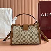 Bagsaaa Gucci Padlock medium top handle bag 838992 brown - 25.5cm - 2