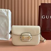 Bagsaaa Gucci Horsebit 1955 Aura small shoulder bag 847063 white - 26cm - 1