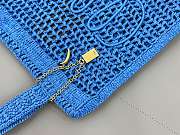 Bagsaaa Chloé Summer Banana tote bag in blue raffia - 37cm - 2