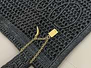 Bagsaaa Chloé Summer Banana tote bag in black raffia - 37cm - 4