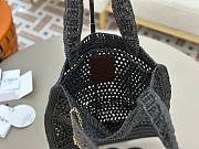 Bagsaaa Chloé Summer Banana tote bag in black raffia - 37cm - 3