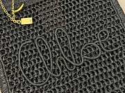Bagsaaa Chloé Summer Banana tote bag in black raffia - 37cm - 2