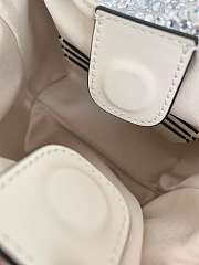 Bagsaaa Valentino Garavani Carry Secrets small bucket bag with silver rhinestone - 15cm - 2