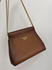 Bagsaaa Prada Enchaîné mini leather bag 1BC263 brown - 22cm - 1