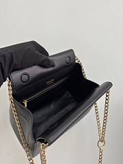 Bagsaaa Prada Enchaîné mini leather bag 1BC263 black - 22cm - 3