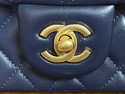 Bagsaaa Chanel Mini Flap Bag adjustable chain strap navy blue - 20cm - 3