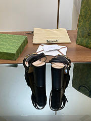 Bagsaaa Gucci Women's Horsebit platform sandal 795224 black - 3