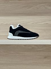 Bagsaaa Brunello Cucinelli Monili shearling-trimmed suede sneaker - 1