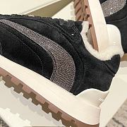 Bagsaaa Brunello Cucinelli Monili shearling-trimmed suede sneaker - 3