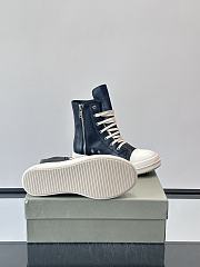 Bagsaaa Rick Owens Mainline High-Top Ramones sneakers in black leather - 4