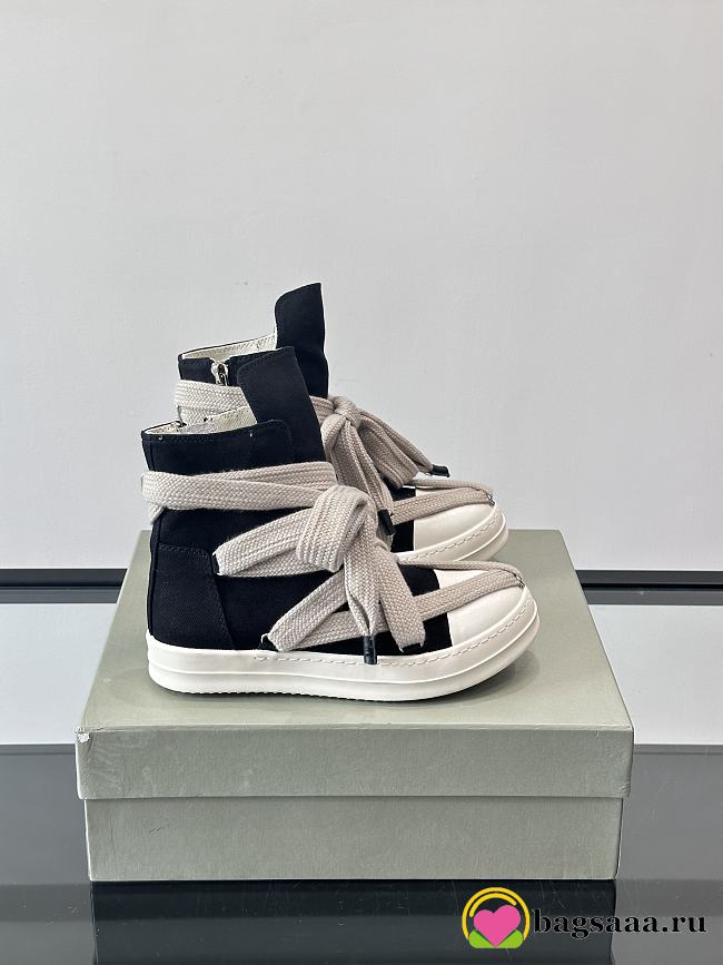 Bagsaaa Rick Owens DRKSHDW Hexa sneakers with jumbo laces - 1