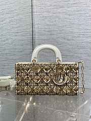 Bagsaaa Dior the iconic Medium Lady D-Joy Bag With Gold-Tone Sequins - 26cm - 1