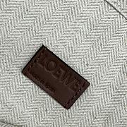 Bagsaaa Loewe Anagram Cut-out Small Tote bag in brown and black leather - 32cm - 4