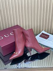 Bagsaaa Women's ankle boot with Horsebit 835741 red - 8.5cm - 4