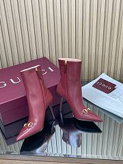 Bagsaaa Women's ankle boot with Horsebit 835741 red - 8.5cm - 3