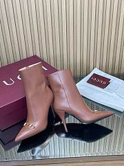 Bagsaaa Women's ankle boot with Horsebit 835741 brown - 8.5cm - 3