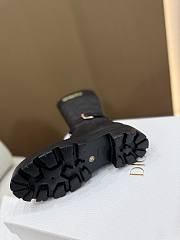 Bagsaaa Dior D-Town Boot Black Calfskin and Nylon with Embroidered Cannage Motif - 4