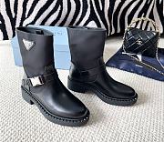 Bagsaaa Prada Monolith Re-Nylon and leather boots black - 1