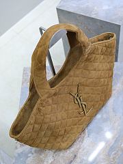 Bagsaaa YSL ICARE Medium in quilted suede 858191 caramel cognac - 46cm - 4