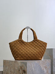 Bagsaaa YSL ICARE Medium in quilted suede 858191 caramel cognac - 46cm - 3