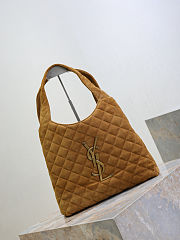 Bagsaaa YSL ICARE Medium in quilted suede 858191 caramel cognac - 46cm - 2
