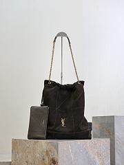 Bagsaaa YSL Jamie large Pochon in suede 828350 Light Musk - 41cm - 1