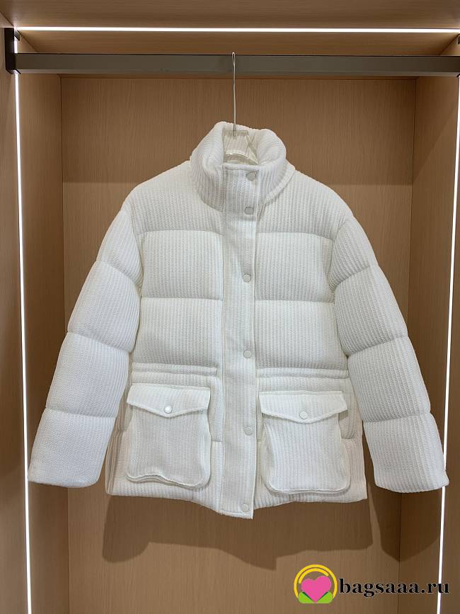 Bagsaaa Brunello Cucinelli padded down jacket white - 1