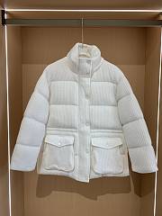 Bagsaaa Brunello Cucinelli padded down jacket white - 1