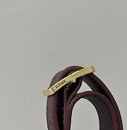 Bagsaaa Loewe Hammock Slice bag in dark burgundy - 24cm - 4
