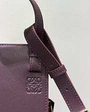 Bagsaaa Loewe Hammock Slice bag in dark burgundy - 24cm - 3