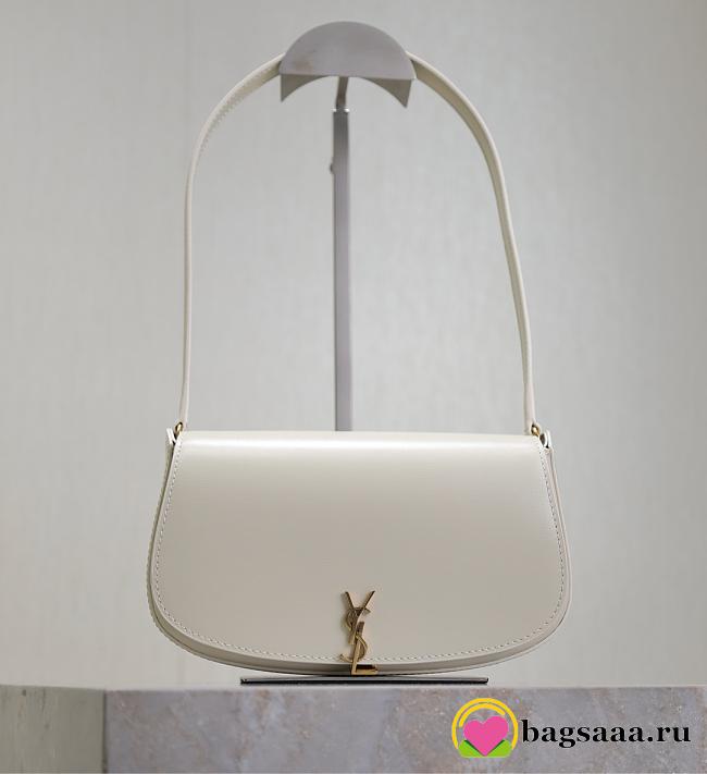Bagsaaa YSL Mini Voltaire In Box Saint Laurent 779642 white - 21 X 11 X 4.5 CM - 1
