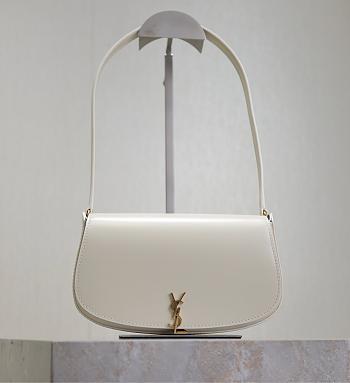 Bagsaaa YSL Mini Voltaire In Box Saint Laurent 779642 white - 21 X 11 X 4.5 CM